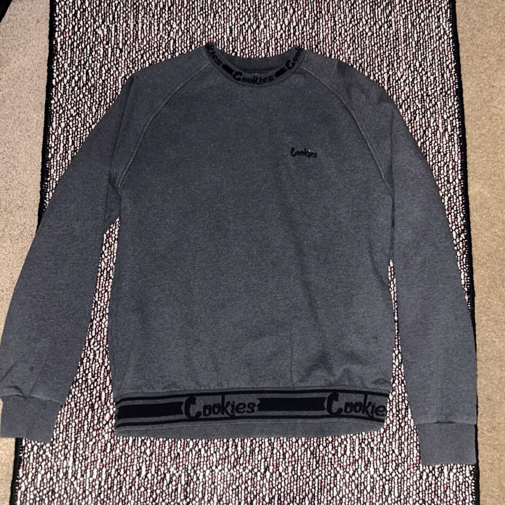 Grey & Black Cookies sweater.